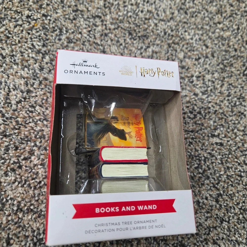 Hallmark Harry Potter Wizarding World Books and Wand Christmas Ornament 2022